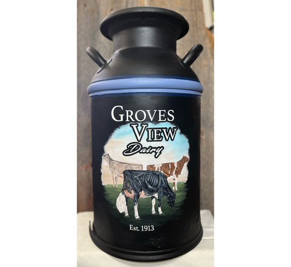 Milk Can - Hand Painted