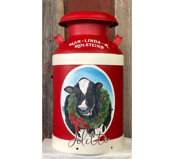 Milk Can - Hand Painted