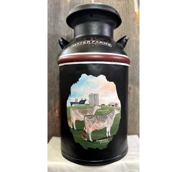 Milk Can - Hand Painted