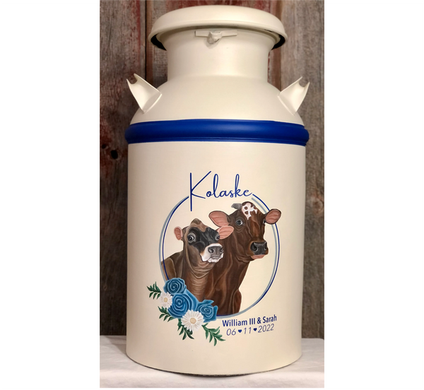 Milk Can - Hand Painted