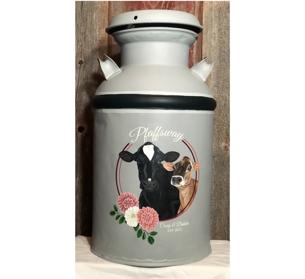 Milk Can - Hand Painted