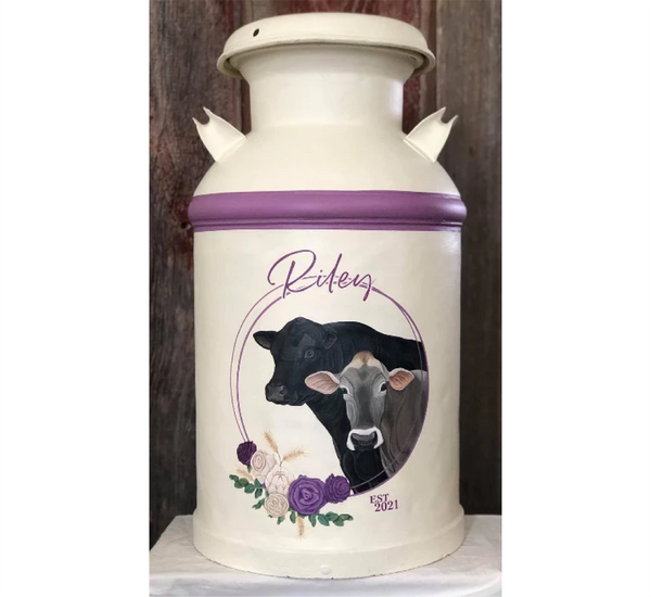 Milk Can - Hand Painted