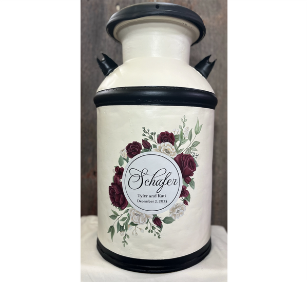 Milk Can - Hand Painted