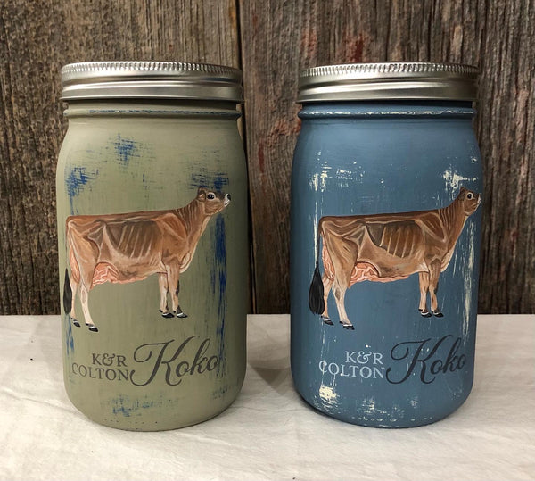 Mason Jar - Hand Painted