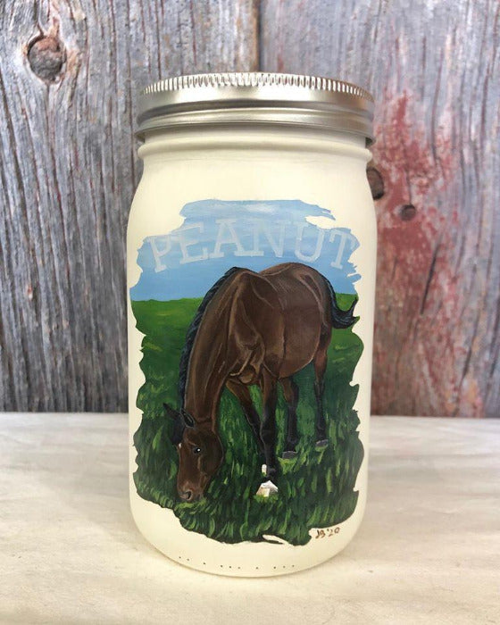 Mason Jar - Hand Painted