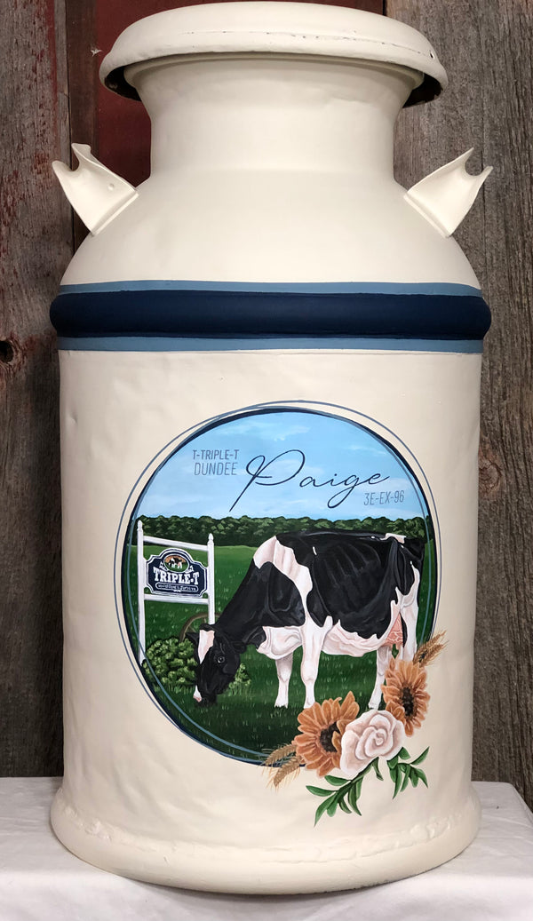 Milk Can - Hand Painted