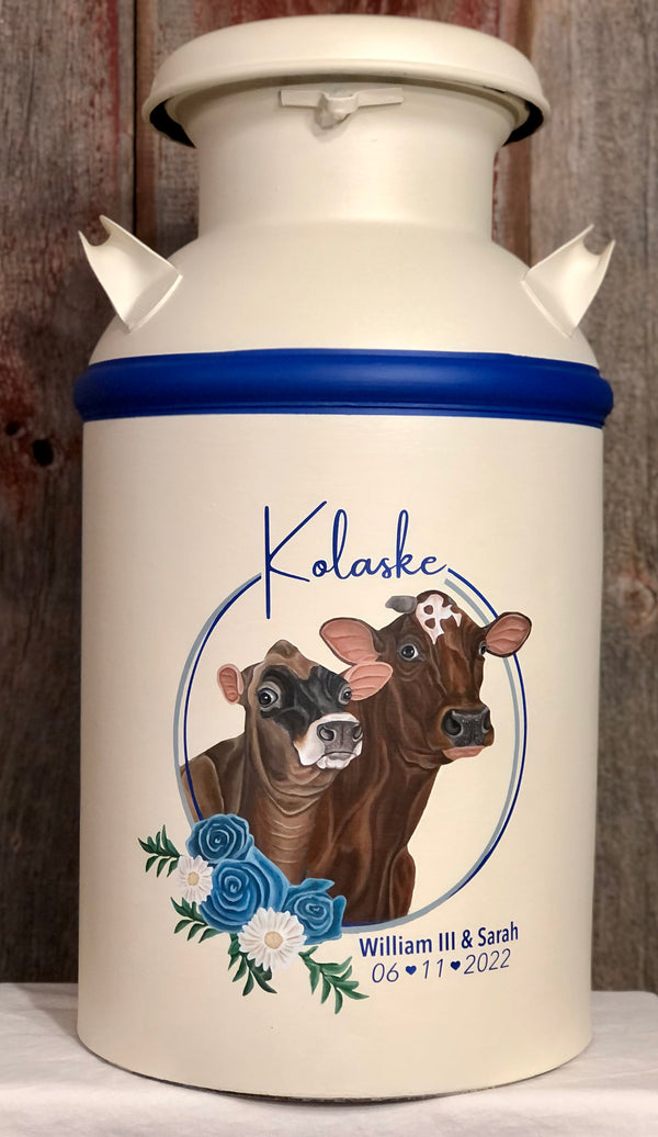 Milk Can - Hand Painted