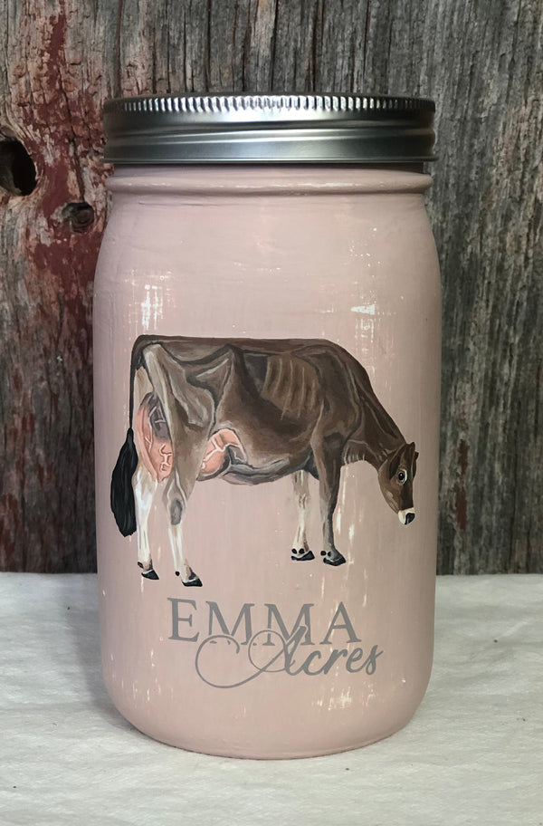 Mason Jar - Hand Painted