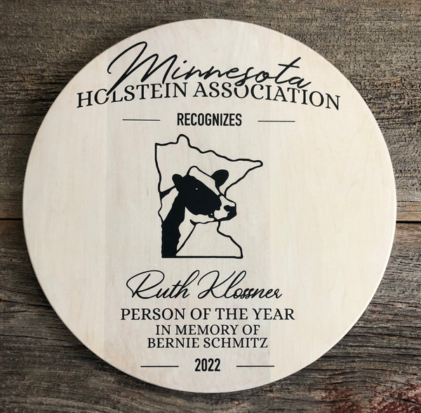 Custom Design Round Award - Hand Painted