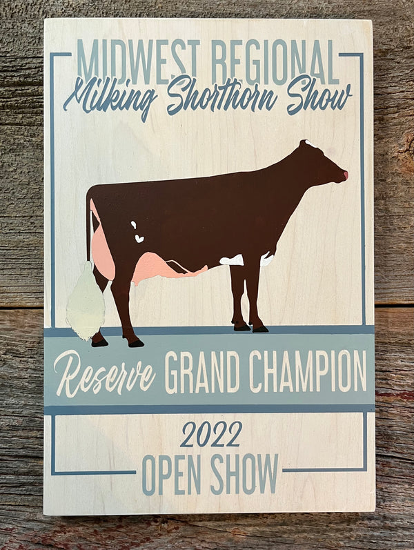 Custom Design Plaque Award - Hand Painted