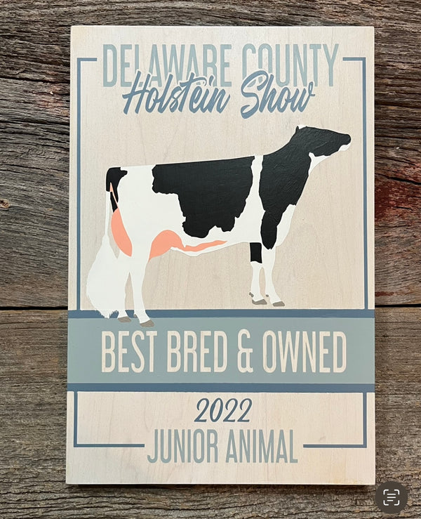 Custom Design Plaque Award - Hand Painted