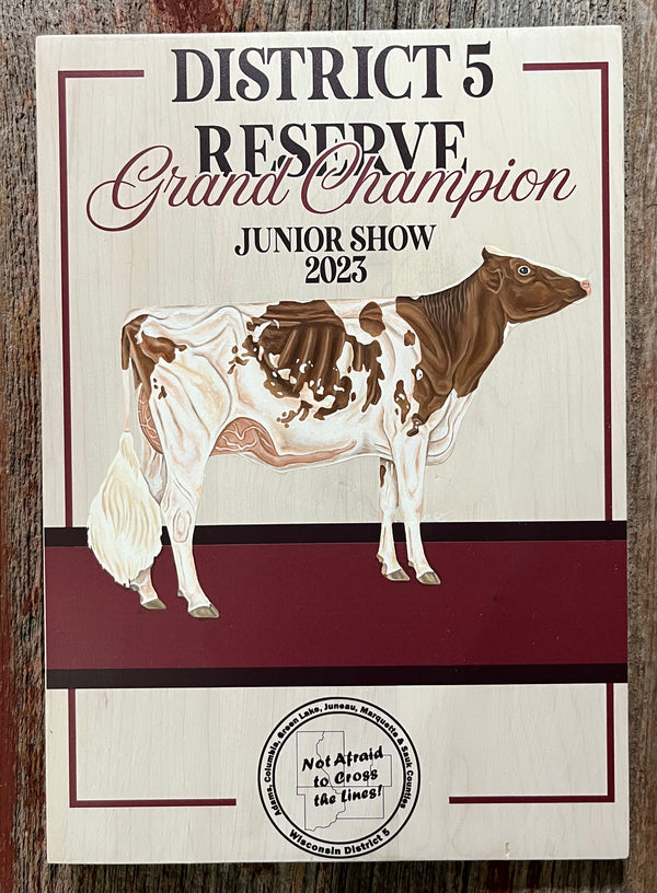 Custom Cow Plaque - Hand Painted