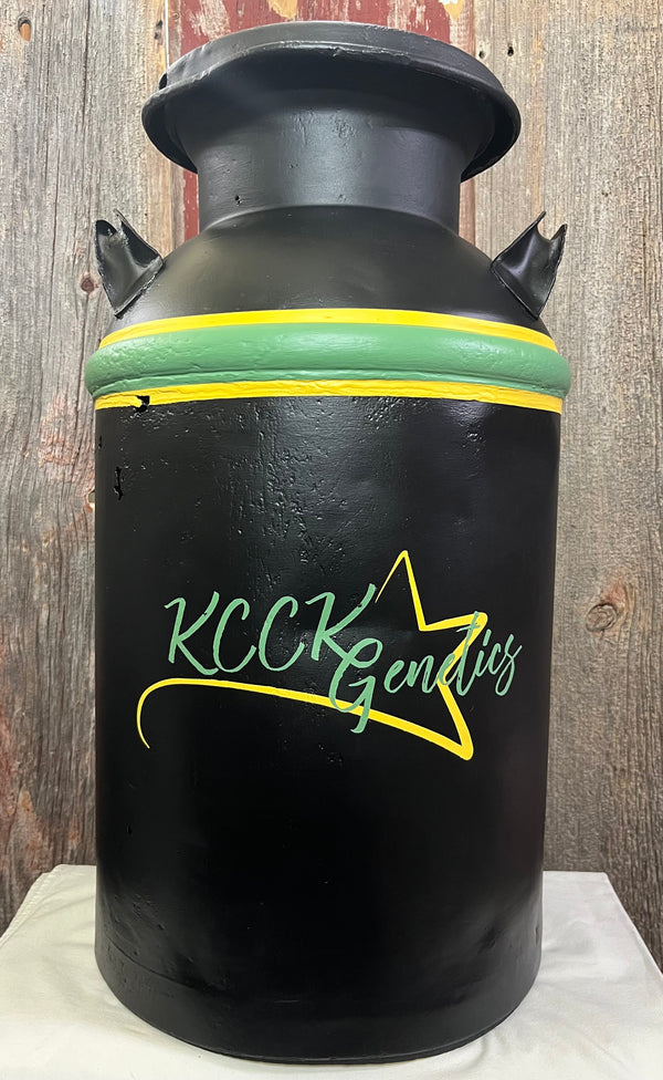 Logo Milk Can - Hand Painted