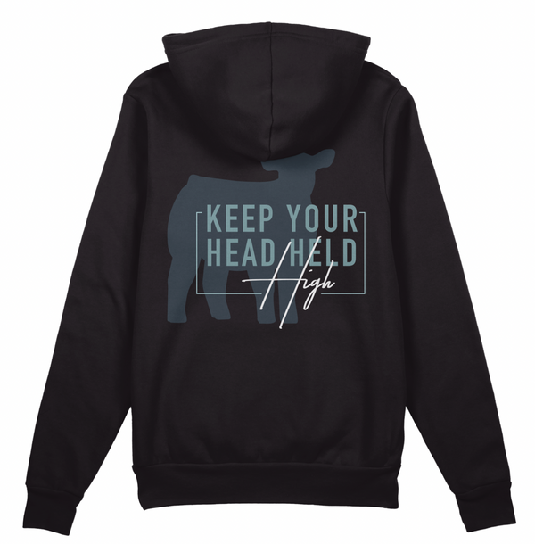 "Keep Your Head High" Beef Hoodie