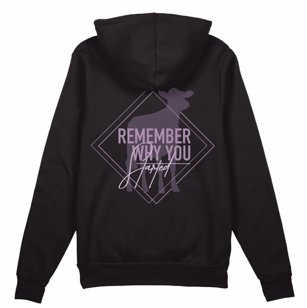 "Remember Why You Started" Dairy Hoodie