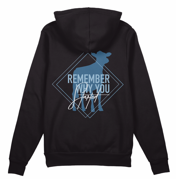 "Remember Why You Started" Dairy Hoodie