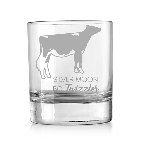 Custom Cow Etched Glasses