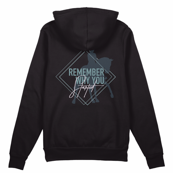 "Remember Why You Started" Dressage Hoodie