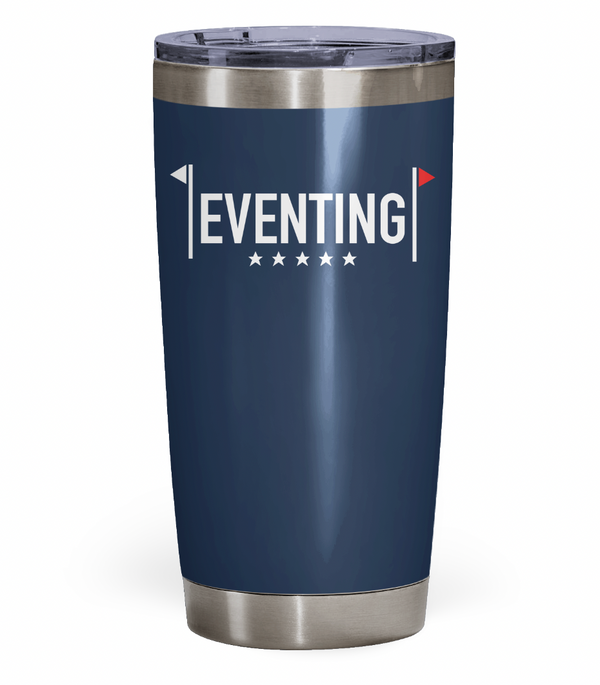 "Eventing Flags and Stars" Eventing Tumbler