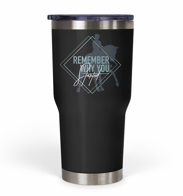 "Remember Why You Started" Tumbler