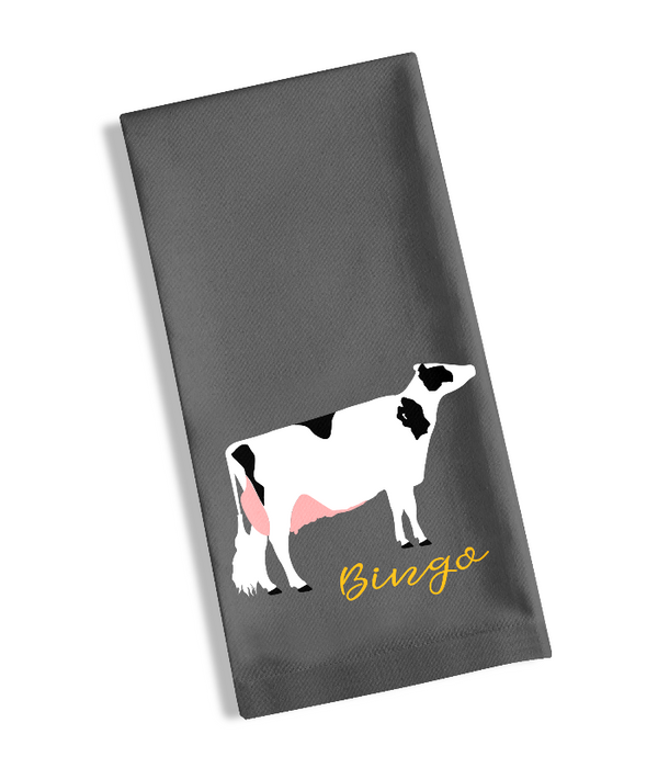 Custom Cow Tea Towel