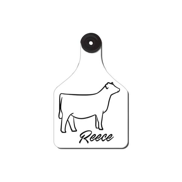 Single Graphic Engraved Ear Tags
