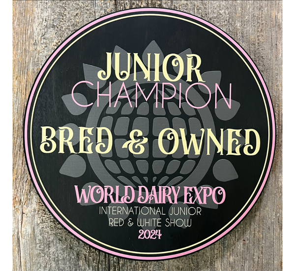 Custom Design Round Award - Print