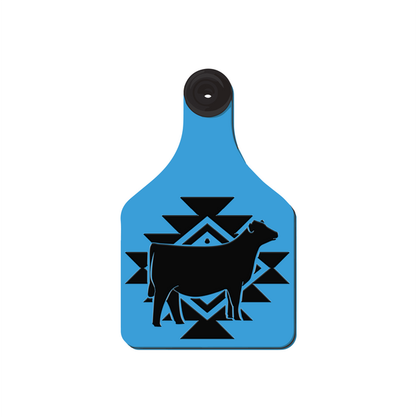 Aztec Engraved Ear Tag