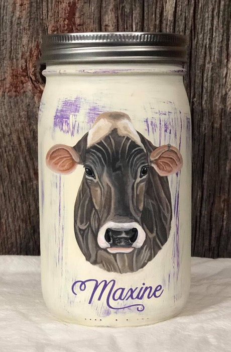 Mason Jar - Hand Painted