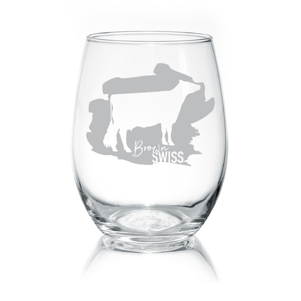 Artsy Dairy Breed Glasses